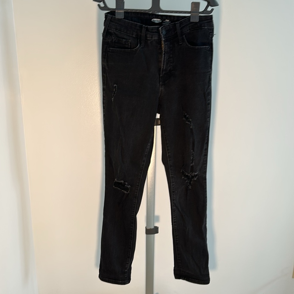 Old Navy Power Slim Straight Leg High Rise Jeans